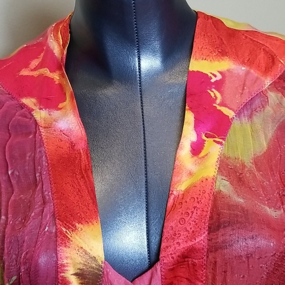 Stunning Roberto Cavalli Multicolor Sheer Silk Top - Picture 3 of 8